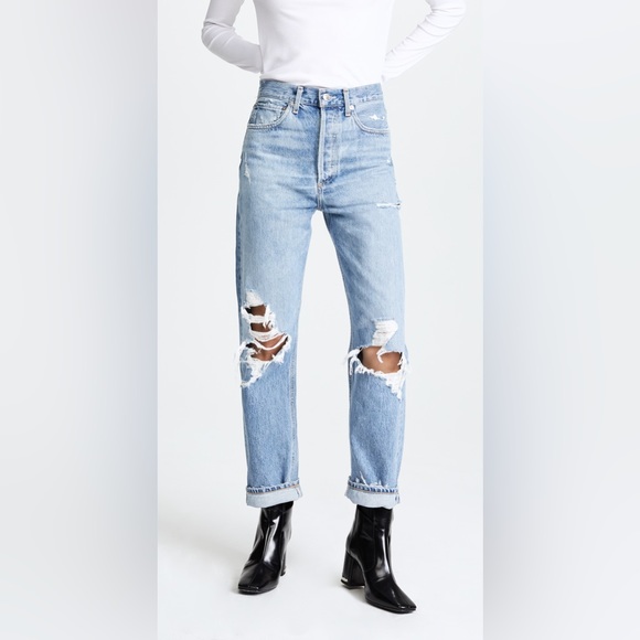 NWOT AGOLDE 90s Mid Rise Loose Fit in Fall Out - Picture 2 of 13